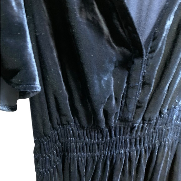 GORGEOUS Anthropologie The Somerset Maxi Dress: Velvet Edition Navy Blue M - Picture 13 of 14